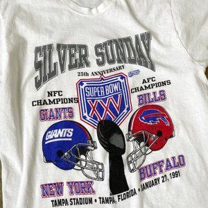 Super Bowl Xxv 1991 Shirt 90s new york giants vs buffalo bills shirt tee